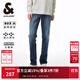 杰克·瓊斯（JACK&JONES）正品男裝秋季強力彈性石墨烯面料牛仔長(cháng)褲舒適903直筒長(cháng)褲子男士 E39 中牛仔藍 34 180 W34/L32