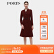 PORTS寶姿秋季新款女裝商務(wù)通勤束腰連衣裙ALD9D017PWB006 瑪莎紫 XXS (0)
