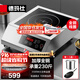 德瑪仕（DEMASHI）商用電磁爐大功率3500W電磁爐 全銅線(xiàn)圈大火力商業(yè)火鍋電池爐 平面商用電磁灶不銹鋼 IH-TT-3500A