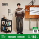 森馬（Semir）王安宇同款丨牛仔褲男復(fù)古彎刀褲25冬長褲丹寧布褲子109725124107