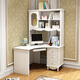 鎧仕騎韓式書(shū)桌白色一體組合書(shū)柜書(shū)架電腦桌小戶(hù)型學(xué)習寫(xiě)字書(shū)臺直角書(shū)柜 轉角書(shū)桌（1米）