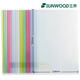 三木（SUNWOOD）RB3304 透明抽桿報告夾/文件夾A4  內徑10mm 5色桿 10個(gè)裝