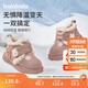 巴拉巴拉童鞋女童雪地靴加絨加厚棉靴冬2024短靴防水防滑靴子208424141006