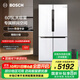 博世（BOSCH）冰箱家用605L大容量十字對開(kāi)門(mén)四開(kāi)門(mén)變頻電冰箱 一級能效 風(fēng)冷無(wú)霜 5mm微縫嵌入 支持國家補貼 大白鯨KMF61A20TI 精細分儲