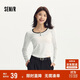 森馬（Semir）長(cháng)袖T恤女短款撞色打底衫簡(jiǎn)約風(fēng)秋季假兩件修身衣服101524101005