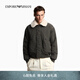 EMPORIO ARMANI/阿瑪尼官方旗艦新款男士翻領(lǐng)飛行工裝夾克棉服外套秋季 U8120-墨綠色 50 (L) (推薦：150-165斤)