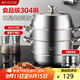美廚（maxcook）蒸鍋 304不銹鋼26CM三層 加厚復(fù)底湯鍋 燃氣電磁爐通用 MCZ8703