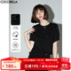 COCOBELLA[璀璨星河]手工燙鉆短袖T恤女寬松舒適棉感上衣TS3010 星空黑 XL
