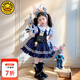 G.DUCKKIDS朱迪兔子警官洛麗塔公主裙兒童衣服夏裝小女孩生日裙子兒童cos服 藏青色裙子+裙撐 100 （建議身高90cm 3-4歲）cm