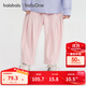 巴拉巴拉balaOne寶寶長(cháng)褲純棉褲子女童2025秋新款休閑褲甜美時(shí)尚 夢(mèng)幻粉60316 90