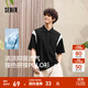森馬（Semir）POLO衫男涼感抑菌短袖t恤撞色拼接上衣2025新款夏裝時(shí)尚休閑 黑白色調00391 M