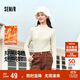 森馬（Semir）長(cháng)袖T恤女冬半高領(lǐng)發(fā)熱抑菌純色修身上衣顯瘦打底衫101724101005