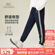 英氏（YEEHOO）兒童褲子男女童長(zhǎng)褲中大童裝衛(wèi)褲休閑運(yùn)動(dòng)褲休閑秋裝 藍(lán)色 150