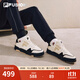 斐樂(lè)（FILA）FUSION斐樂(lè)潮牌BANK DX女鞋場(chǎng)下滑板鞋新款時(shí)尚厚底鞋 古白色/黑-AB 37.5
