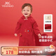 英氏嬰兒衣服秋冬長(cháng)袖男童連體衣寶寶拜年服喜慶衣服女童 新年紅 80cm （建議身高72-80cm）