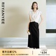 顏域掐腰上衣長(cháng)款半裙兩件套女2025夏新款穿搭一整套休閑時(shí)尚套裝 白色 XL