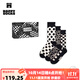 Happy Socks【新品】Happy Socks經(jīng)典波點(diǎn)3雙裝中筒襪堆堆襪ins潮 黑白 3雙 M 36-40