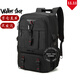 Walker Shop【2025年新款】雙肩包男尼龍戶(hù)外旅行出差背包大容量行李包男 黑色80L（獨立鞋倉） 升級版