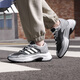 阿迪達斯（adidas）男鞋休閑鞋冬季戶(hù)外潮流老爹運動(dòng)鞋 淺灰/金屬銀/晶白 42