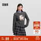 森馬（Semir）毛衣女提花衣服趣味潮流2024冬季圓領正肩毛衫甜酷風109724107008