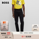 BOSS博斯男士常規版型舒適彈性牛仔褲 003-黑色 L （3332）