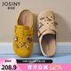 卓詩(shī)尼厚底勃肯鞋女2025年秋季新款卡通可愛(ài)洞洞鞋子復古平底包頭半拖鞋 沙色 37