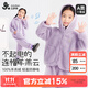 久歲伴100%羊羔絨兒童睡衣女童秋冬加厚加絨保暖防靜電可外穿家居服套裝