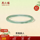 周六福果綠玉髓手鐲圓條叮當鐲新中式國風(fēng)送女友生日禮物J1013685 58mm 