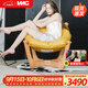 IMG Comfort挪威設計原裝進(jìn)口真皮實(shí)木單人沙發(fā)椅躺椅休閑椅挪威寵椅 盧娜椅 含羞草黃