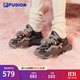 FILAFUSION 斐樂(lè )硬糖厚底女鞋增高老爹鞋新款休閑鞋運動(dòng)鞋女 鍛鐵灰/黑舞鞋-FT 37.5
