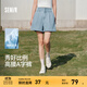 森馬（Semir）牛仔褲女寬松短褲chic百搭2025夏季新款涼感高腰A字褲甜酷風(fēng) 牛仔淺藍88101 27