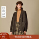 茵曼（INMAN）2025秋冬女裝新款復古慵懶V領(lǐng)毛衣開(kāi)衫松弛感保暖針織外套 棕色 S