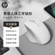 惠普（HP）Professor SE人體工學(xué)鼠標 無(wú)線(xiàn)藍牙雙模式 2.4G無(wú)線(xiàn)辦公鼠標 家用辦公臺式機筆記本鼠標輕音白色