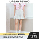 UR2025秋季新款女裝休閑芭蕾風(fēng)松緊腰蝴蝶結半裙UYY550013 本白 M