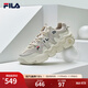 FILA HERITAGE 斐樂(lè )官方女子籃球鞋年冬季新款低幫運動(dòng)鞋潮流休閑鞋女 燕麥色/黃水泥-OC 36.5