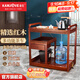 金灶（KAMJOVE） 多功能組合式木雕移動(dòng)茶車(chē)茶盤(pán) 整套茶具套裝全自動(dòng)上水電熱水壺 KW-6000配套泡茶壺K9 1個(gè)