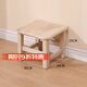 美佳朗實(shí)北歐風(fēng)榫卯結構換鞋凳正方形洗澡凳子腳踏凳免組裝耐用簡(jiǎn)約舞蹈 桐木原色 30*30*35