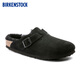 BIRKENSTOCK勃肯德國進(jìn)口新品男女款絨面Boston shearling毛毛鞋 黑色常規版0259881 40  （偏小，建議大一碼）