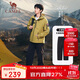 駱駝（CAMEL）【王俊凱同款】戶外滑雪褲男三防水直筒褲加絨長褲沖鋒褲 6805