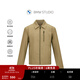 BMW STUDIO【99%羊毛】寶馬男裝春秋商務(wù)通勤百搭休閑夾克外套男 DARK KHAKI L