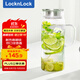 樂(lè)扣樂(lè)扣（locknlock）玻璃冷水涼水壺帶把手水杯耐高溫泡茶壺LLG970_1.8L