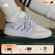 adidas ENTRAP美式校園風(fēng)運(yùn)動(dòng)板鞋男女少年感復(fù)古籃球鞋阿迪達(dá)斯 白色/淺藍(lán)/灰色   37