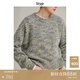 旅途原品ltyp 康寶萊羊駝羊毛彩點(diǎn)花紗毛衣/開(kāi)衫秋季慵懶風(fēng)時(shí)尚女 毛衣-灰色底-彩點(diǎn)紗 M