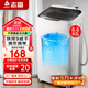 志高（CHIGO）脫水機甩干機小型迷你家用甩干桶出租房宿舍大容量單杠脫水桶烘干一體 8.6KG【不銹鋼桶加厚款加藍光】