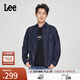 Lee標準版翻領(lǐng)經(jīng)典工裝設計男士長(cháng)袖牛仔襯衫日常休閑潮流LMT009 清水洗 XL