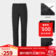 駱駝男裝春季新款戶(hù)外休閑褲防風(fēng)防水科技保暖運動(dòng)長(cháng)褲男士 AA32263656A，幻影黑，男 L