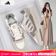 阿迪達斯 （adidas）三葉草女鞋 25秋季新款運動(dòng)鞋輕便休閑鞋透氣潮流板鞋時(shí)尚小白鞋 白/粉棕/新到貨/曬圖退10 36.5