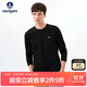 Navigare意大利小帆船長(cháng)袖T恤男全棉休閑內搭上衣1315002011 黑色 L/50 