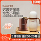 世喜保溫杯嬰幼兒寶寶保溫杯嬰兒水杯316不銹鋼外出便攜280ml 保溫杯+棕（杯套） 280ml