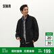森馬（Semir）夾克男冬寬松美式復(fù)古水洗牛仔外套時(shí)尚棉服拉鏈開(kāi)衫103724108103